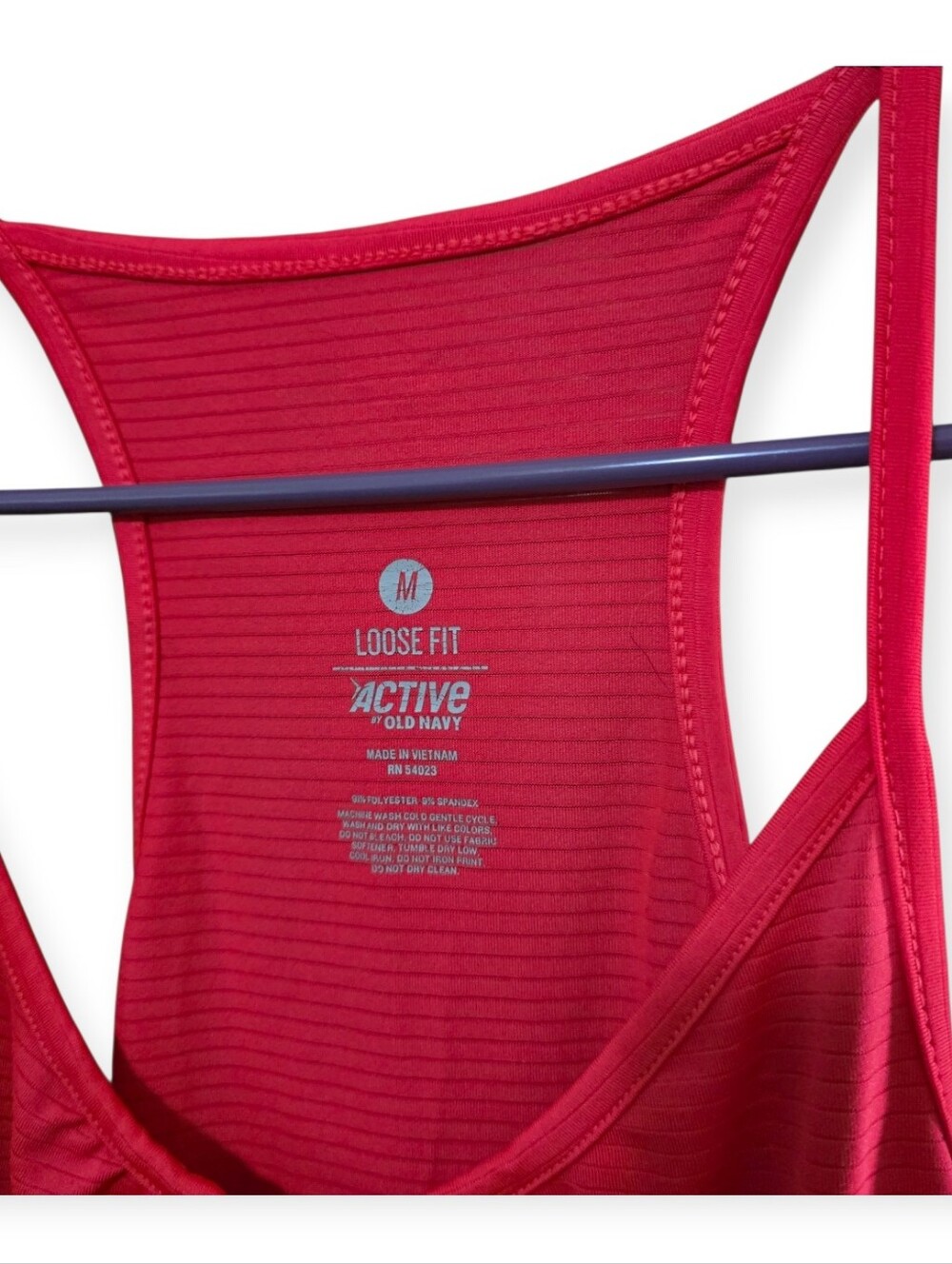 Old Navy Active Neon Rose Pink Racerback Workout Tank Top Size M - Picture 3 of 5
